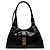 Bolso de hombro Prada Medium de piel de becerro brillante negro