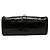 Bolso de hombro Prada Medium de piel de becerro brillante negro - vista 3