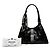Bolso de hombro Prada Medium de piel de becerro brillante negro - vista 6