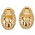 Orecchini a clip Dior Gold placcati oro con strass e logo CD