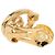 Orecchini a clip Dior Gold placcati oro con strass e logo CD - vista 3