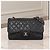 Timeless Chanel Classic Jumbo Double Flap Couro Caviar Preto - vista 2
