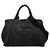 Prada Triangle Logo Plate Canapa Tote Bag