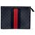 Gucci Web Zip-Etui aus GG beschichtetem Canvas
