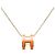 Hermès Collana con ciondolo a catena Logo Hermes Pop H