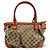 Gucci Sukey Top Handle Satchel GG Canvas mit Leder Large