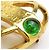Spilla Chanel Oro Rosso Verde Vetro Metallo - vista 7