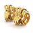 Chanel Gold Clip-On Ohrringe - Ansicht 3