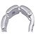 Orecchini Cartier Panthère Maillon Half Hoop - vista 9