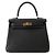Hermès Borsa Hermes Kelly 25 in pelle Togo nera