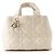 Borsa a mano media in pelle Christian Dior Macro Cannage Toujours