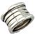 Bulgari Anello Bvlgari B.zero1 a 5 bande in oro bianco 18K