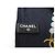 NUEVO PAÑUELO CHANEL DE TWILL DE SEDA AZUL MARINO CUADRADO 90 COLLAR DE PERLAS LOGO CC - vista 9
