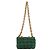 Bolsa Cassette acolchoada com corrente Bottega Veneta em couro verde