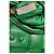Bolsa Cassette acolchoada com corrente Bottega Veneta em couro verde - vista 18