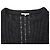 Cardigã aberto de malha tricotada Christopher Kane em mohair preto - vista 4