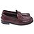 Mocassini Penny Prada in pelle rosso bordeaux