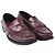 Mocassini Penny Prada in pelle rosso bordeaux - vista 3