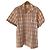 Autre Marque Camicia a maniche corte a quadri con colletto aperto Karl Helmut
