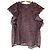 Autre Marque Top de volantes Lily Brown Fragment Sheer Pattern
