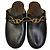 Céline Celine Les Bois Triomphe Chain Leather Clog Sandals - view 3