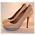 Lanvin Scarpins em Couro Bege - vista 2