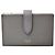 Céline Celine Leather Card Case in Gray