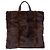 Sac à main Loewe en fourrure et cuir marron