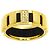 Anel Chaumet Class One #53 em borracha e ouro amarelo - vista 2