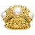 Anello Three Ball Chanel in oro giallo 18K - vista 2