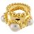 Anello Three Ball Chanel in oro giallo 18K - vista 3