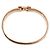 Hermès Brazalete Hermes Clic H GM en Lilac Rose Gold - vista 3