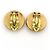 Chanel Vintage runde CC Clip-Ons aus Metall und Kunstperlen - Ansicht 4