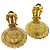 Clip Chanel Vintage CC trapuntate con bottone rotondo, metallo e perle finte - vista 2