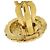 Clip Chanel Vintage CC trapuntate con bottone rotondo, metallo e perle finte - vista 4
