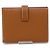 Hermès Portafoglio bi-fold Hermes Bearn Compact in pelle Epsom Gold Brown - vista 3