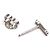 Autre Marque Tiffany & Co. Fleur de Lis Platin Stecker-Ohrringe - Ansicht 3