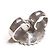 Autre Marque Tiffany & Co. Fleur de Lis Platin Stecker-Ohrringe - Ansicht 4