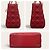 Borsa Dior Lady Dior in pelle rossa - vista 5