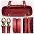 Borsa Dior Lady Dior in pelle rossa - vista 6