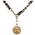 Chanel Vintage Logo Kettengürtel aus Metall und Leder - Ansicht 3