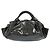Loewe Nappa Aire Glitter Handtasche aus Lackleder Schwarz