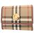 Burberry Check Coated Canvas Tri-fold Wallet
