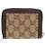 Portamonete Gucci GG Canvas Brown - vista 2