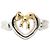 Autre Marque Tiffany & Co. Heart Ribbon Kombinationsring