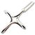 Autre Marque Tiffany & Co. Pendente lungo Croce Infinity 925