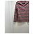 Prada Maglione a righe in cotone con zip - vista 10