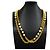 Collier Chanel plaqué or avec fausses perles - vue 6