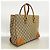 Gucci Shopper Bag aus braunem Canvas - Ansicht 2