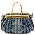 Louis Vuitton Porte Epaule Raye Striped Monogram Denim GM